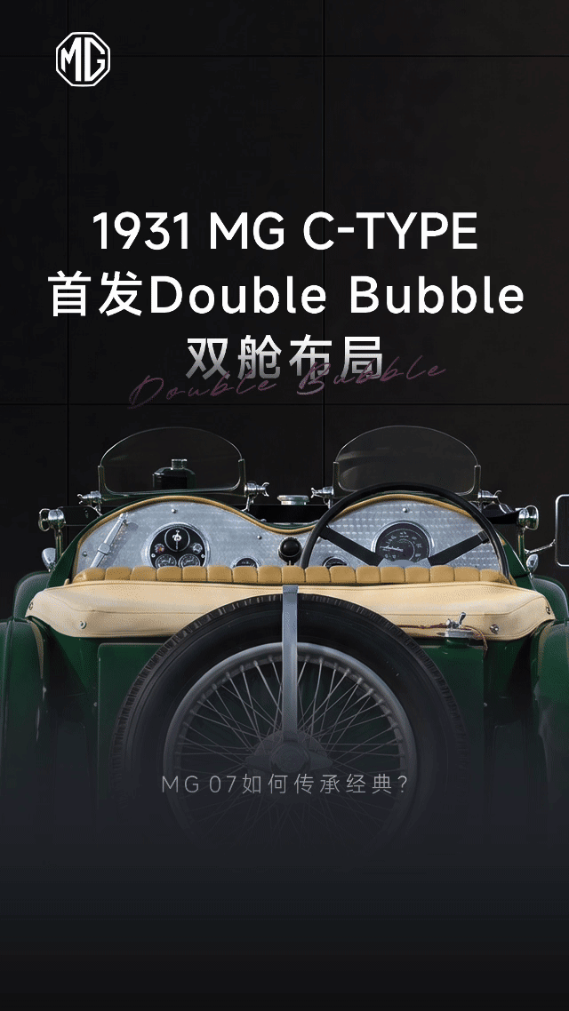 经典转身时尚新生1931年，MG C-Type开创Double Bubble双舱