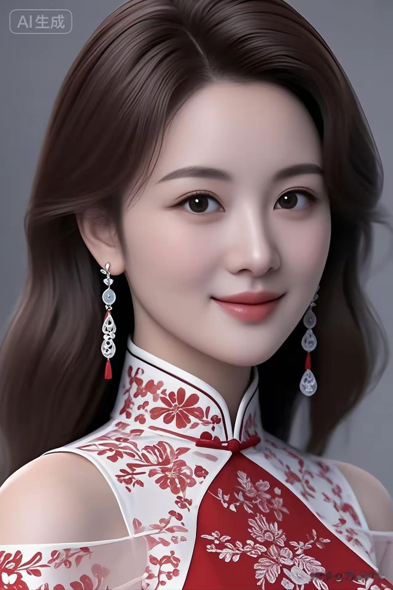 东方旗袍美人
红妆白韵映华姿，
一袭旗袍古典驰。
优雅东方情韵绕，
美人仪态世间