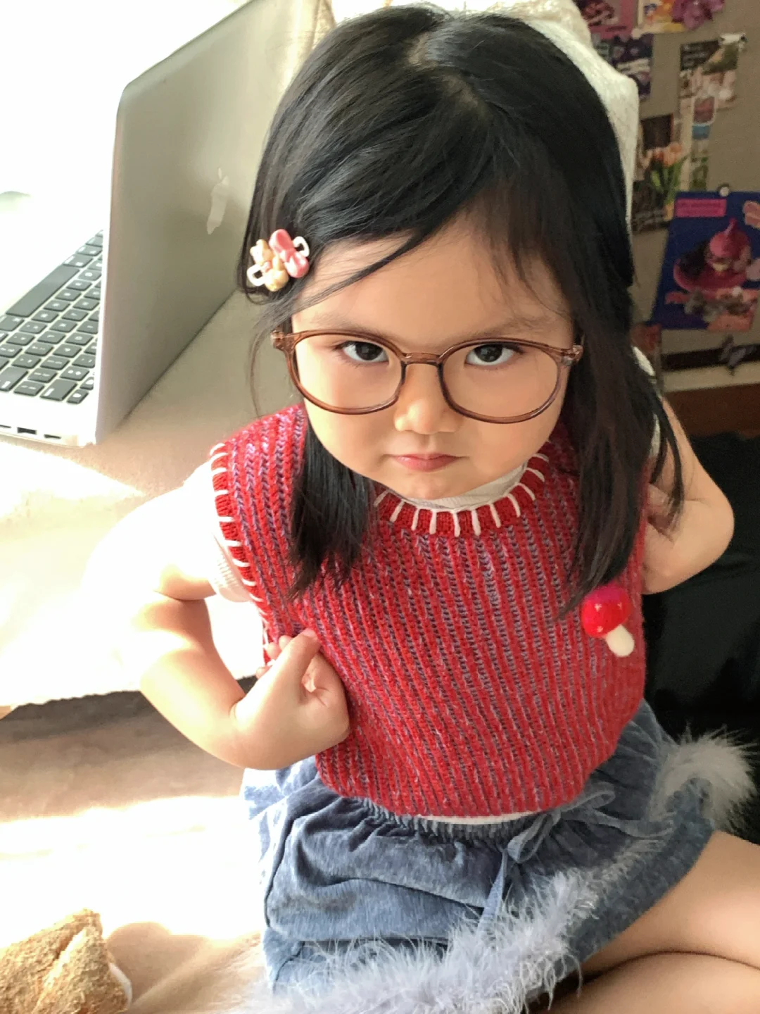 好生气哦😤可是看见阿贝贝就开心了