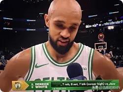 凯尔特人真逆天啊，前有杰伦布朗，现有德里克怀特！

1、杰伦布朗，今天仅得23分