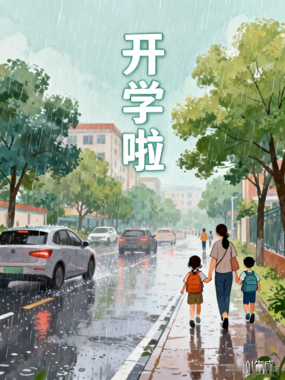 今天降温了，只有17-24度，这是立秋以来温度最低的一天。天上下着细雨，纷纷扬扬