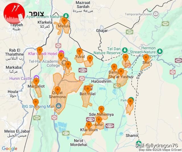 🇮🇱🇮🇷多架无人机已进入以色列北部。