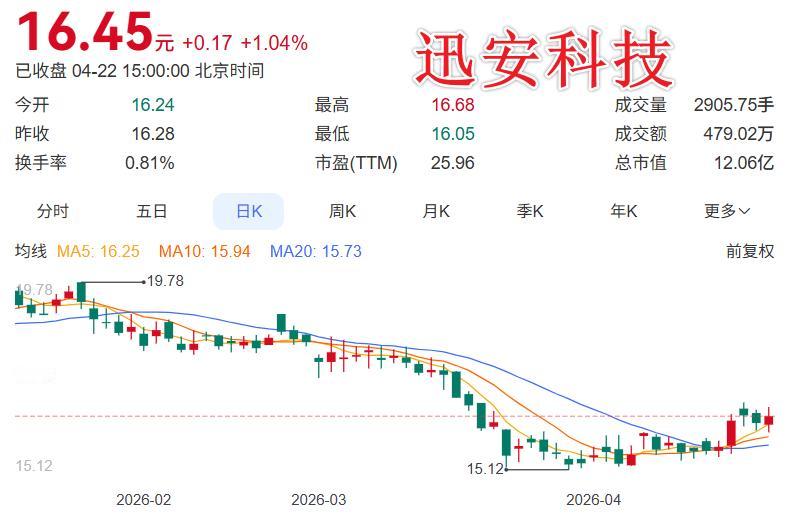 迅安科技一季报出炉：营收5458.94万微增0.53%，净利993.91万下滑1