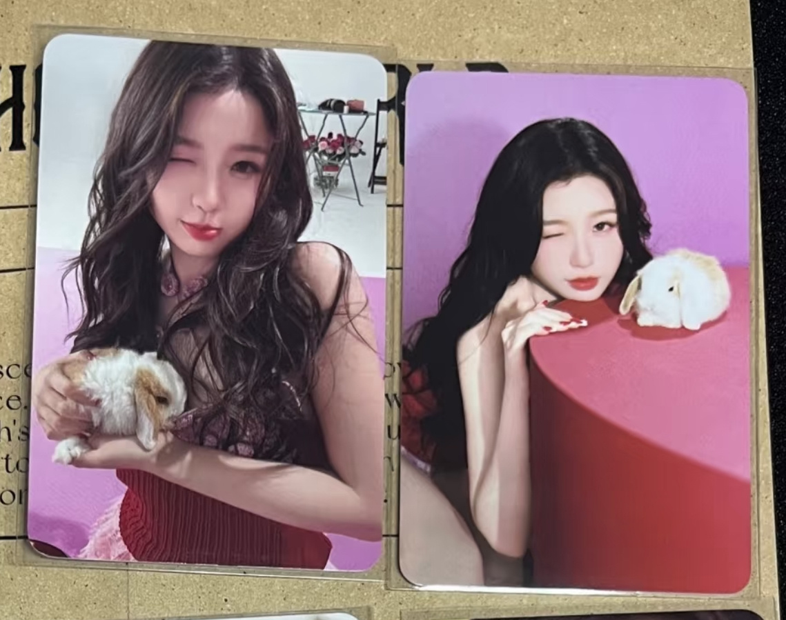 这两张小卡都好萌🐰 许愿 