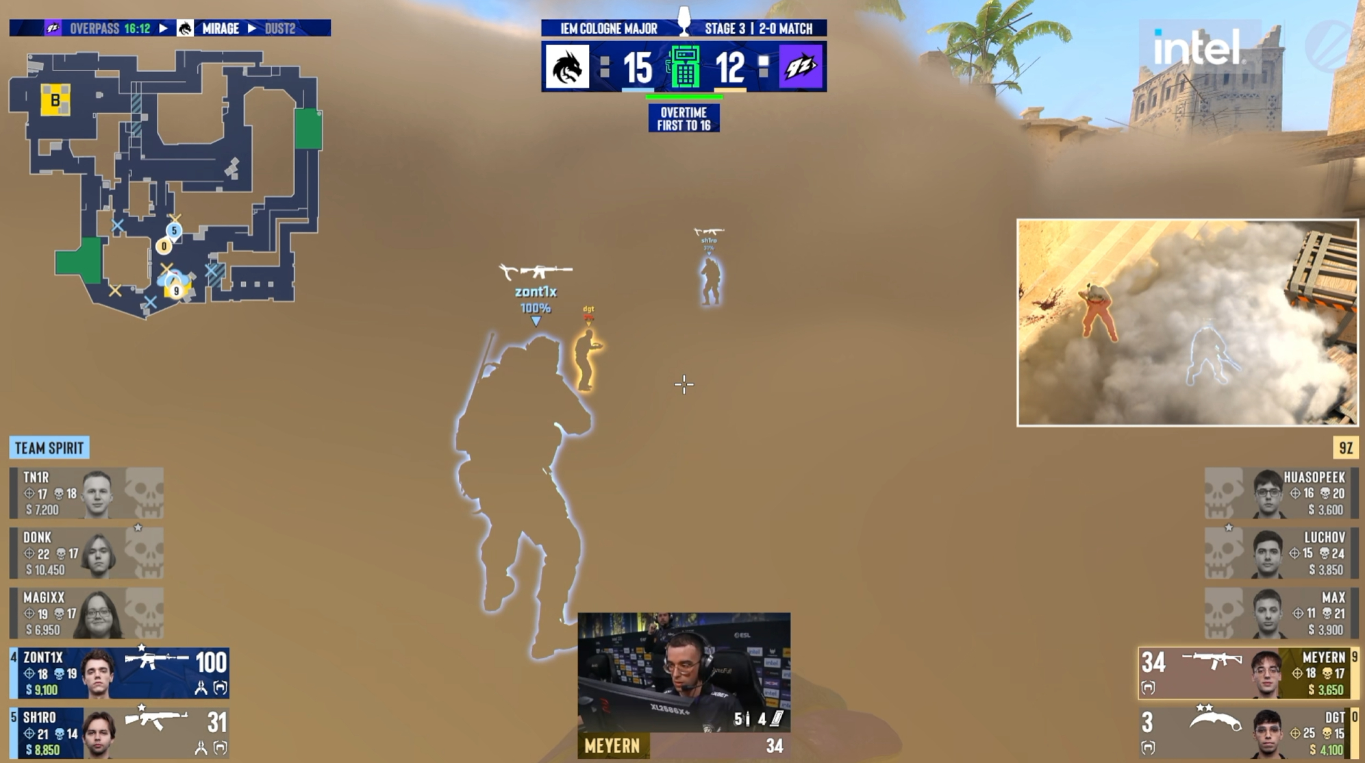 CS2 IEM 科隆Major 2026 第三阶段瑞士轮2-0组Spirit对阵