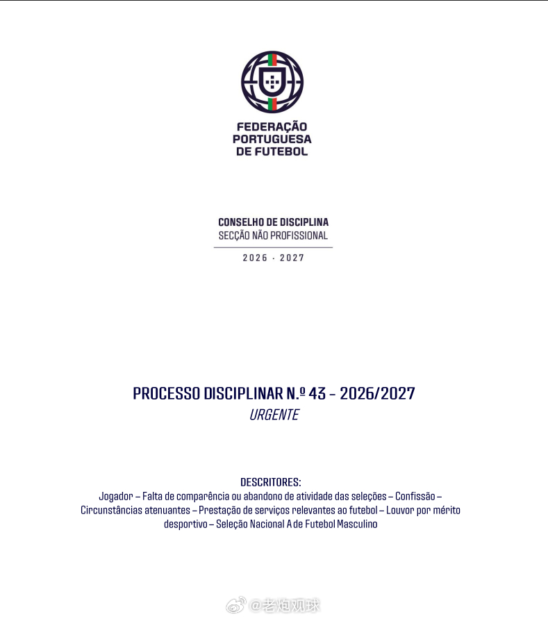 官方处罚落地！C罗集训私自离队违规，遭葡足协禁赛30天+罚款255欧元葡萄牙足协