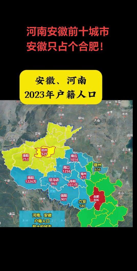 河南安徽户籍人口！👍👍👍