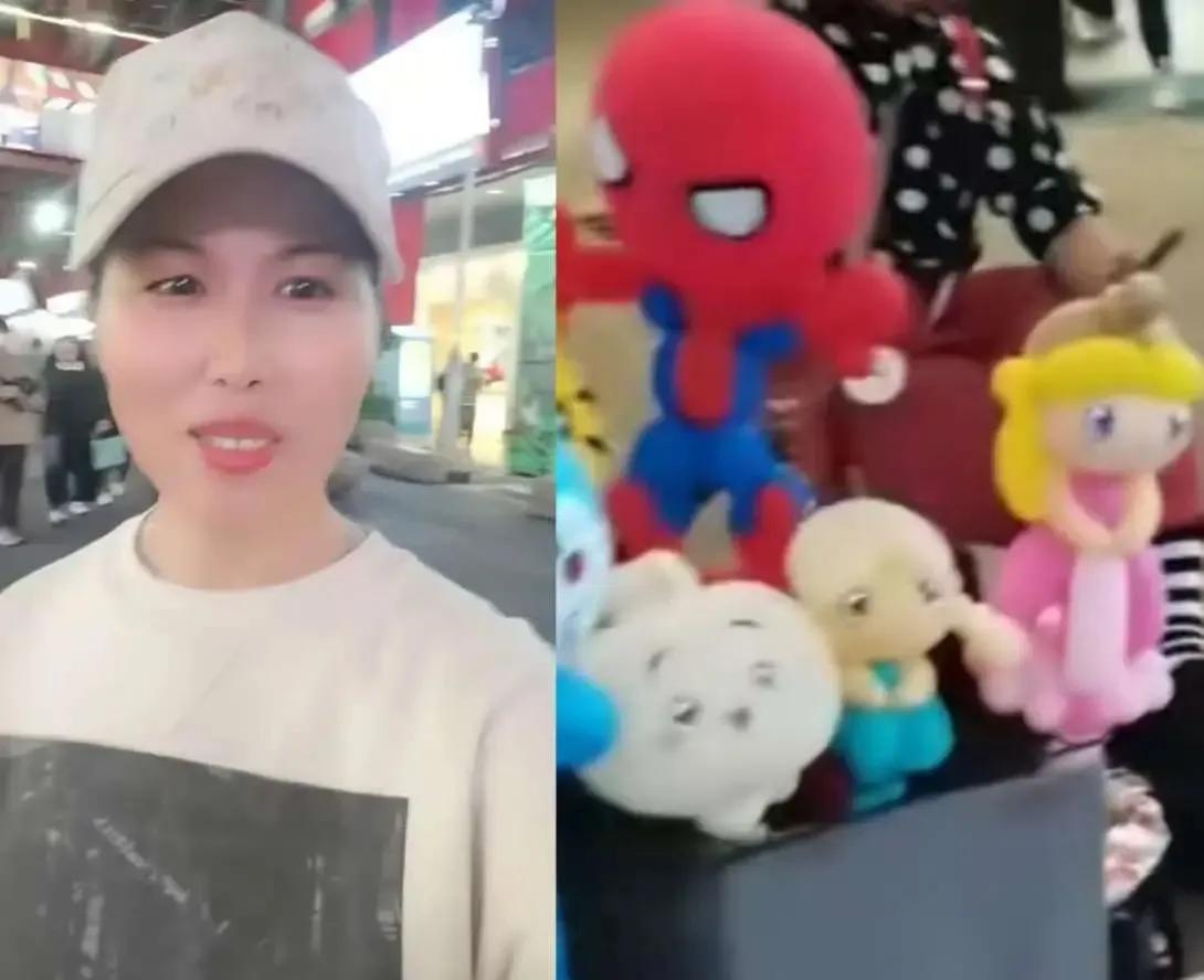 小杨阿姨晒在台北逛夜市的视频，带着小玥儿与小箖箖，终究是胳膊拧不过大腿，汪家没换