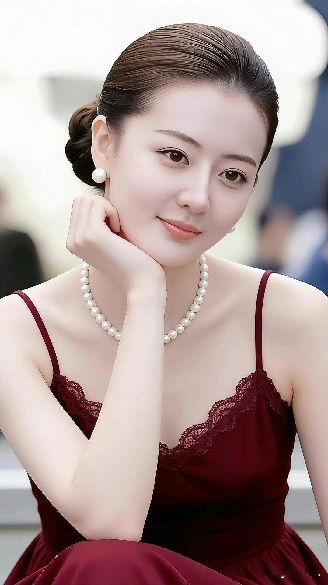 优雅温润，笑靥迷人，气质如兰。