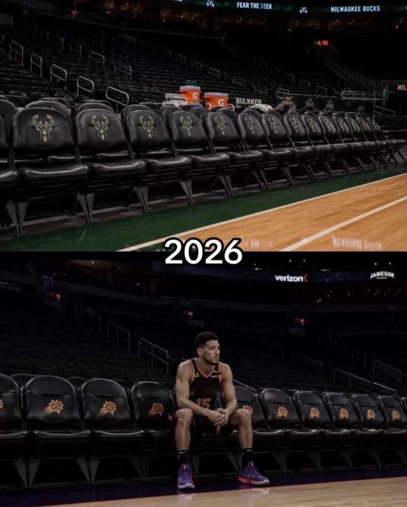 NBA是个变化迅速的地方，5年前总决赛对阵双方，两支球队如今只有布克一人还没挪窝