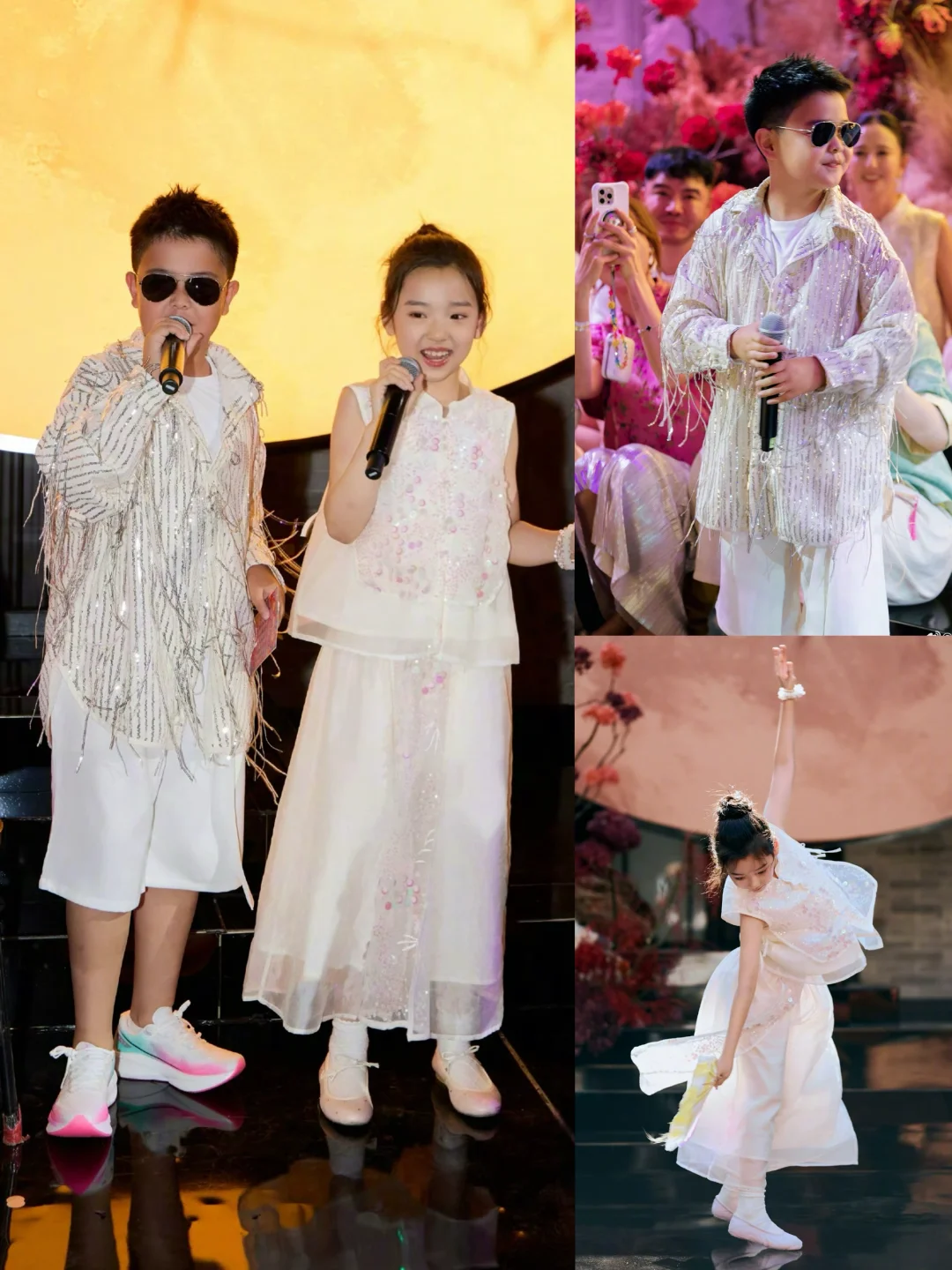 佟丽娅更新小酒窝&朵朵，这俩青梅竹马是真好