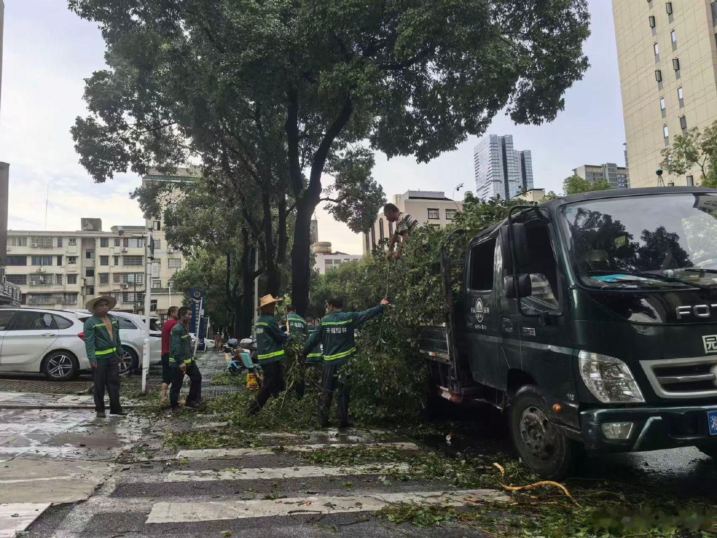 台风红霞来袭长沙城管在行动【逆风前行，长沙城管全力以赴筑牢安全防线】台风“红霞”