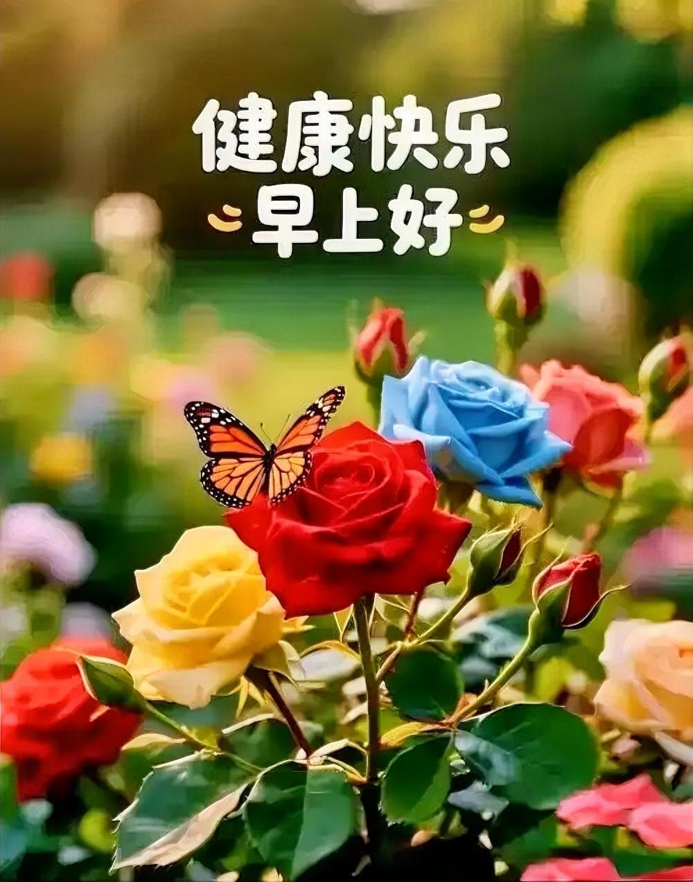 风也温柔，花也浪漫，清淡的日子里随遇而安，享受这份美好，早安！
分享今日早上好心