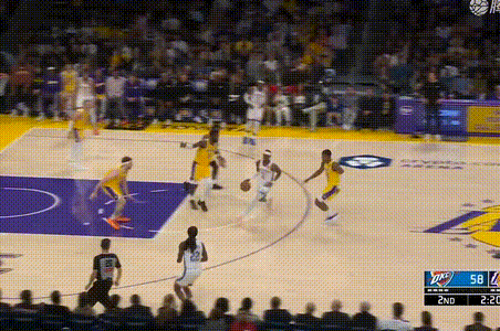 亚历山大，力气这么大！？雷霆vs湖人