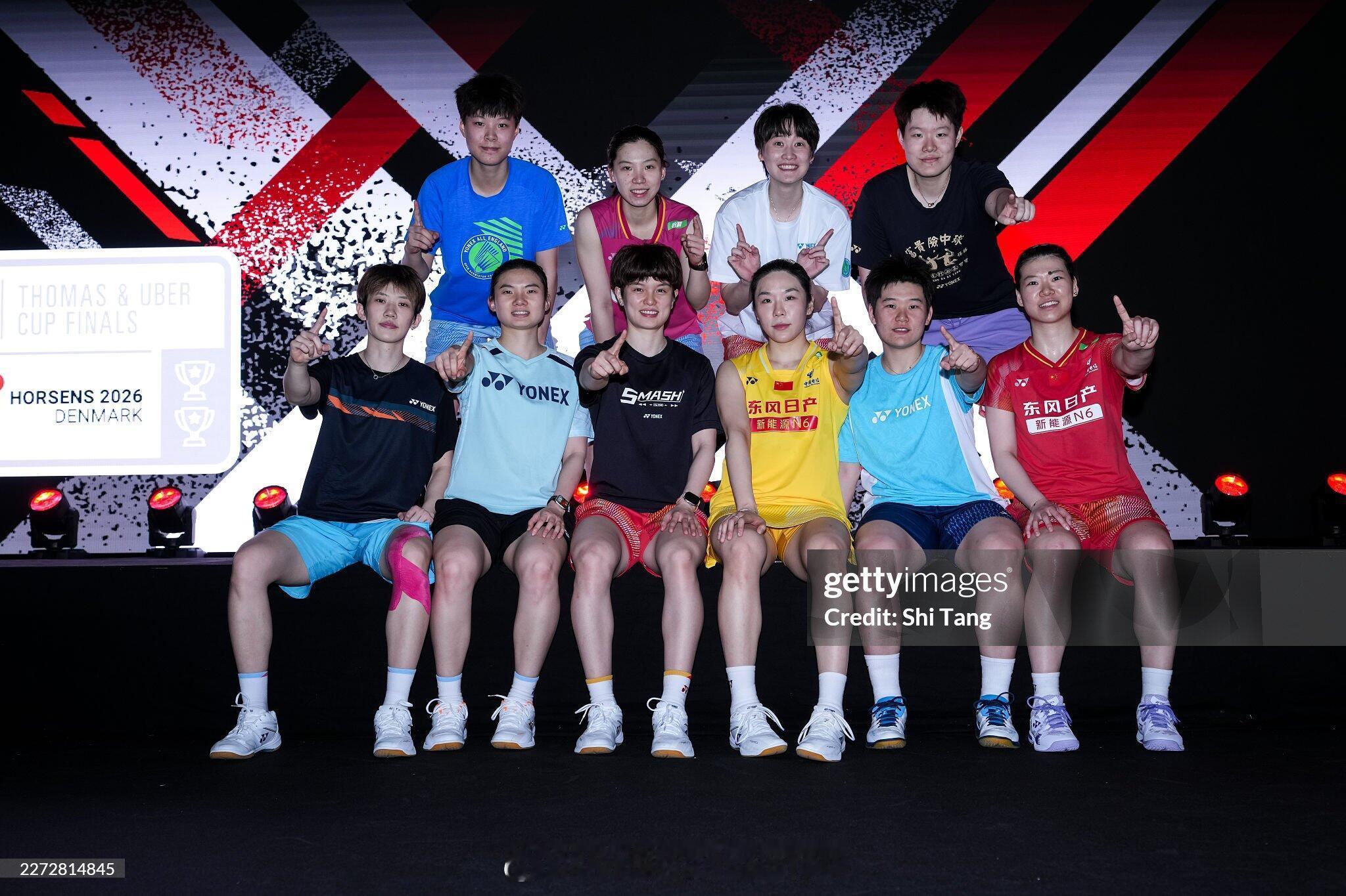 五彩斑斓🌈国羽女团尤杯合照📸：shi_tang2026年汤尤杯