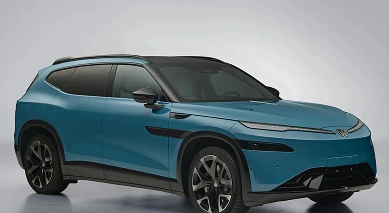 救命！大众这台新车也太会了吧！😭两种配色我都要纠结死了：
💙湖蓝色：阳光下通