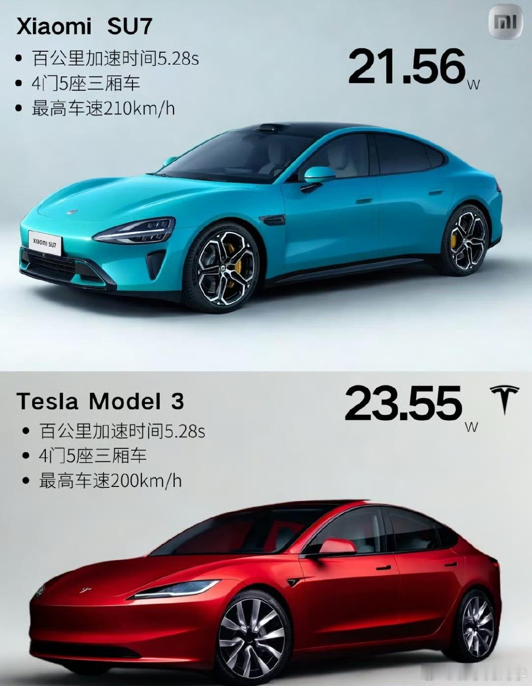 特斯拉反击小米YU7这是反击？不降反升，Tesla model 3还涨了一万，同