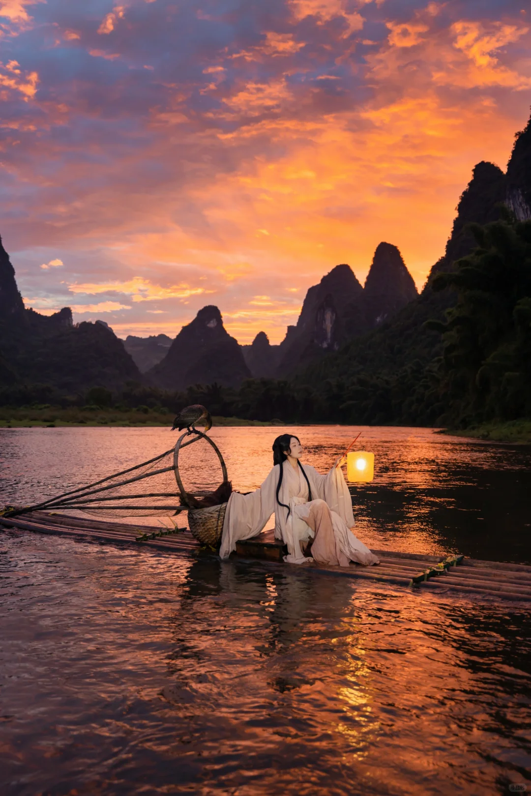 渔舟唱晚，老天爷赐我一个金色浪漫