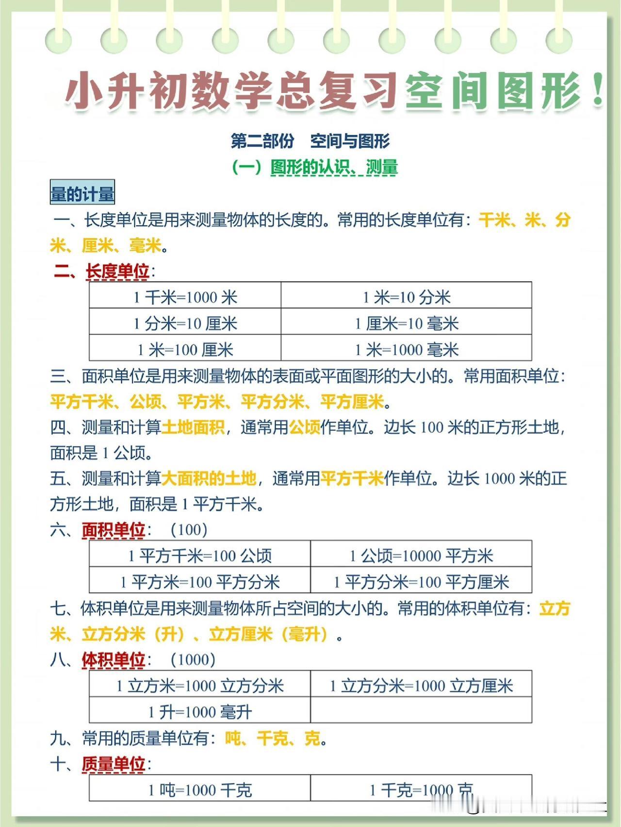 【学霸笔记，小升初数学空间图形彻底说清楚！】
小学数学易错题，小学数学思维训练！