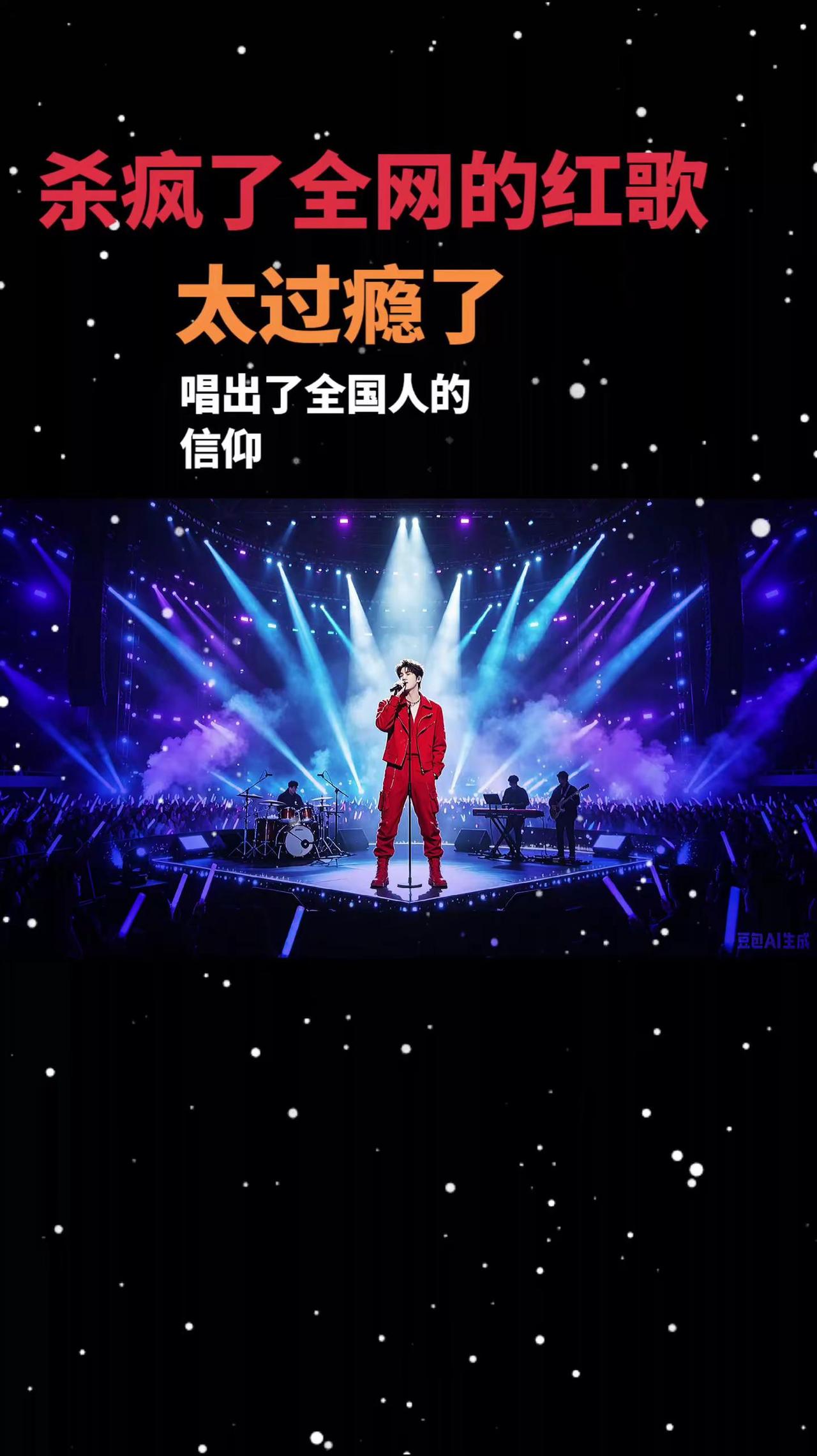 哪位女神唱的，太🔥了，听了三天三夜，全国人民的信仰都被你唱出来了演唱会 氛围感