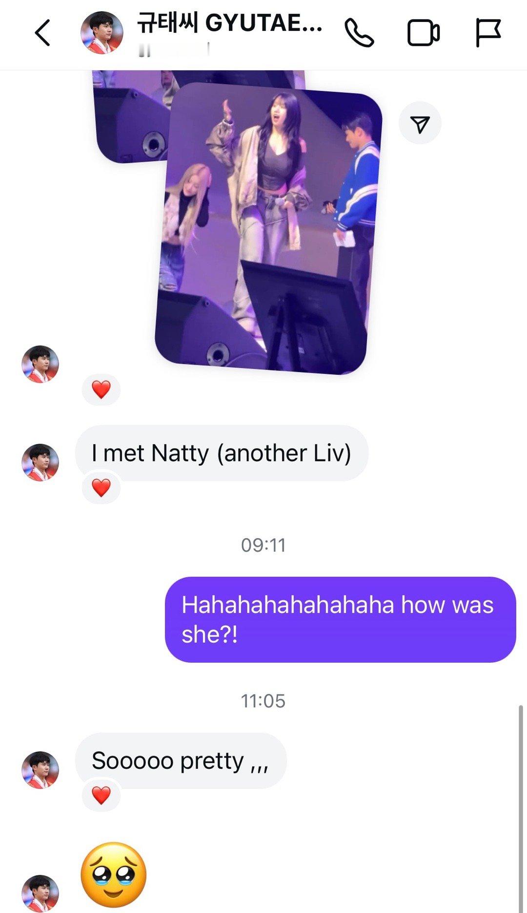 说我长得像Natty的韩国小哥前两天和真Natty同台了哈哈哈 ​​​