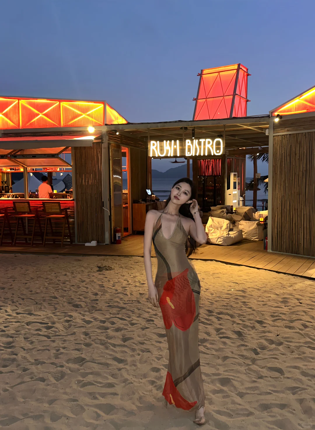 我和海边的晚风