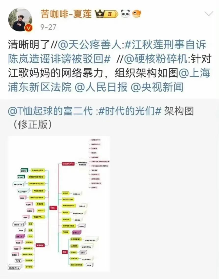 这段时间，网络平台上掀起了一股对江秋莲进行“围剿”的热潮，其中以微博平台为主，许