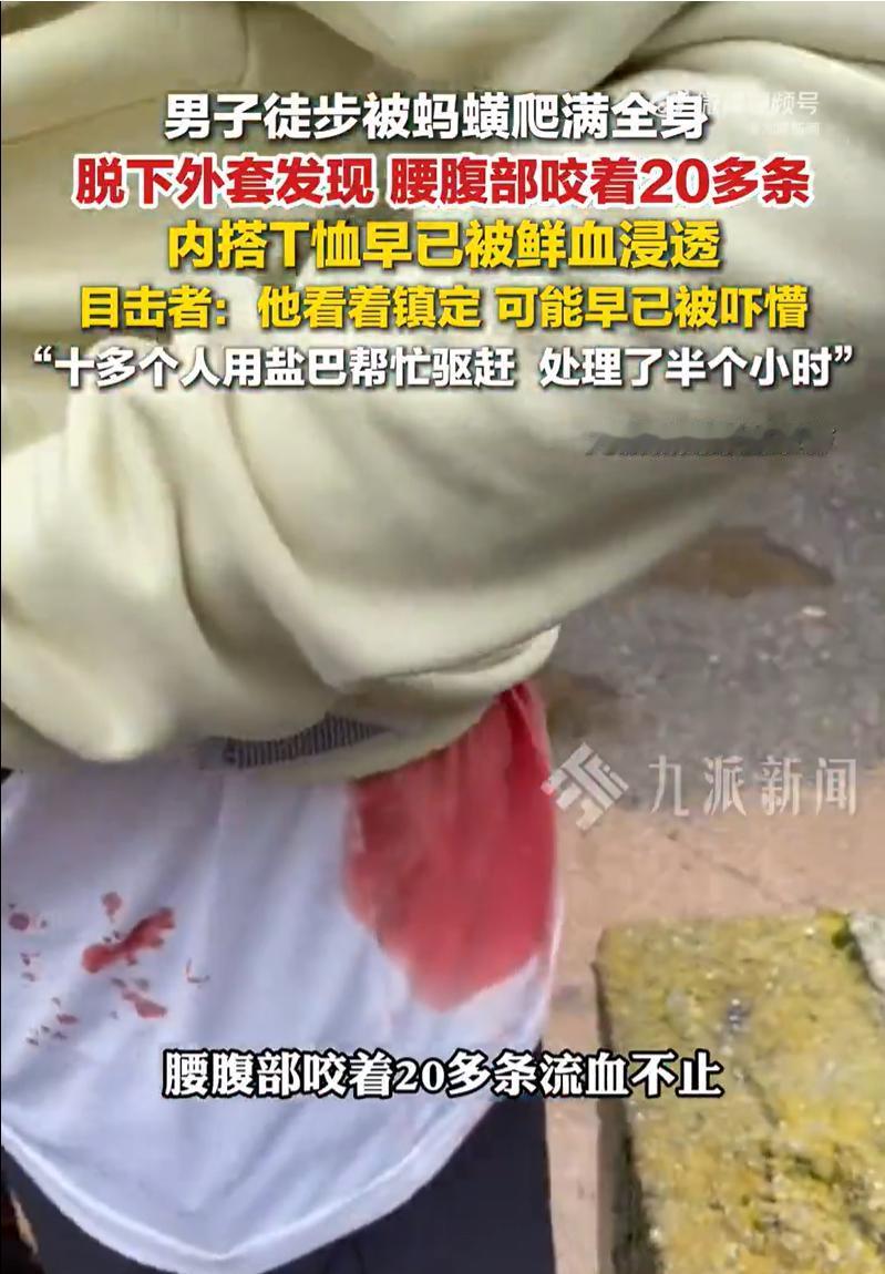 “户外活动需谨慎！”7月4日，云南昆明，一男子与朋友徒步，他撞见一位徒友的雨衣爬