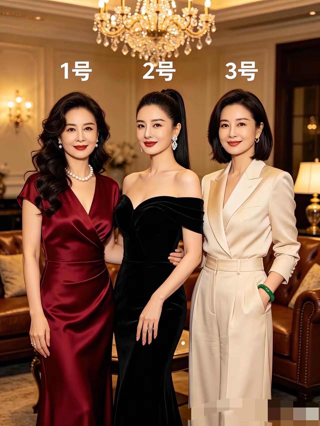 考考你的眼力，下面50岁妈妈和她二个女儿，你能看出来谁是母亲吗