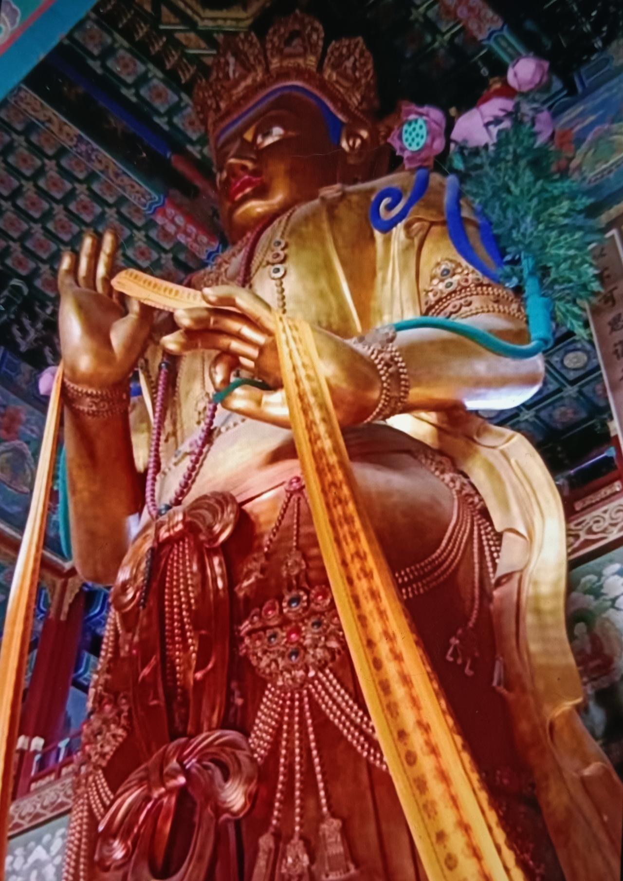 周六中午，老伴和儿子都有事不在家，儿媳说：“妈，别做饭了，您不是想去雍和宫吗，今