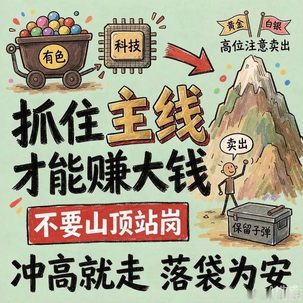 【抓住主线才能赚大钱！明哥再次强调今年两条主线】市场天天轮动，但赚钱永远靠主线。
