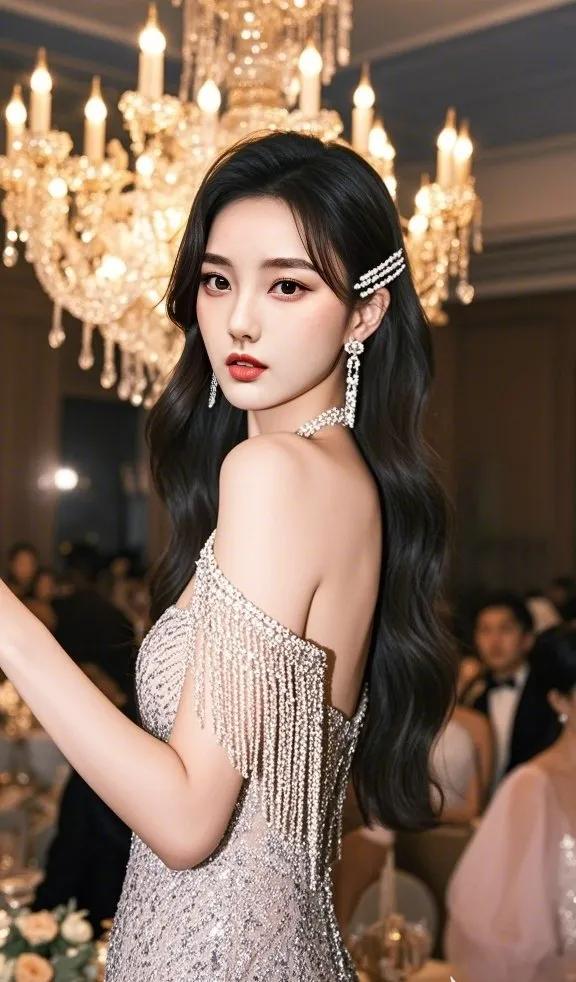 珠帘卷，美人笑盈盈。#品味美人美照# #风姿绰约美佳人# #美女容颜如画# #分