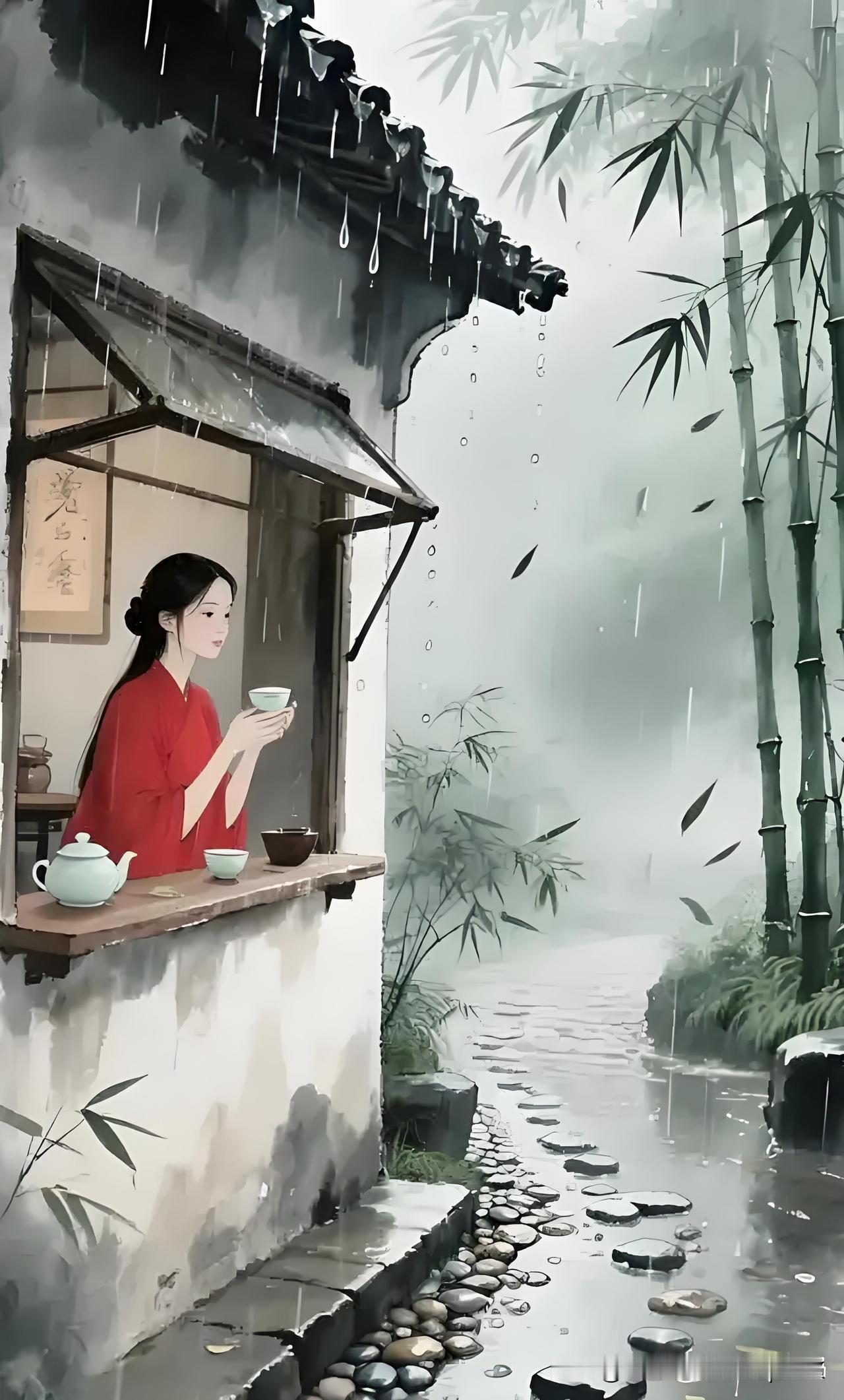 《初夏・其一》
——清·袁镜蓉
荼蘼一架了残春，
深院杨花暖扑人。
正是清和好时