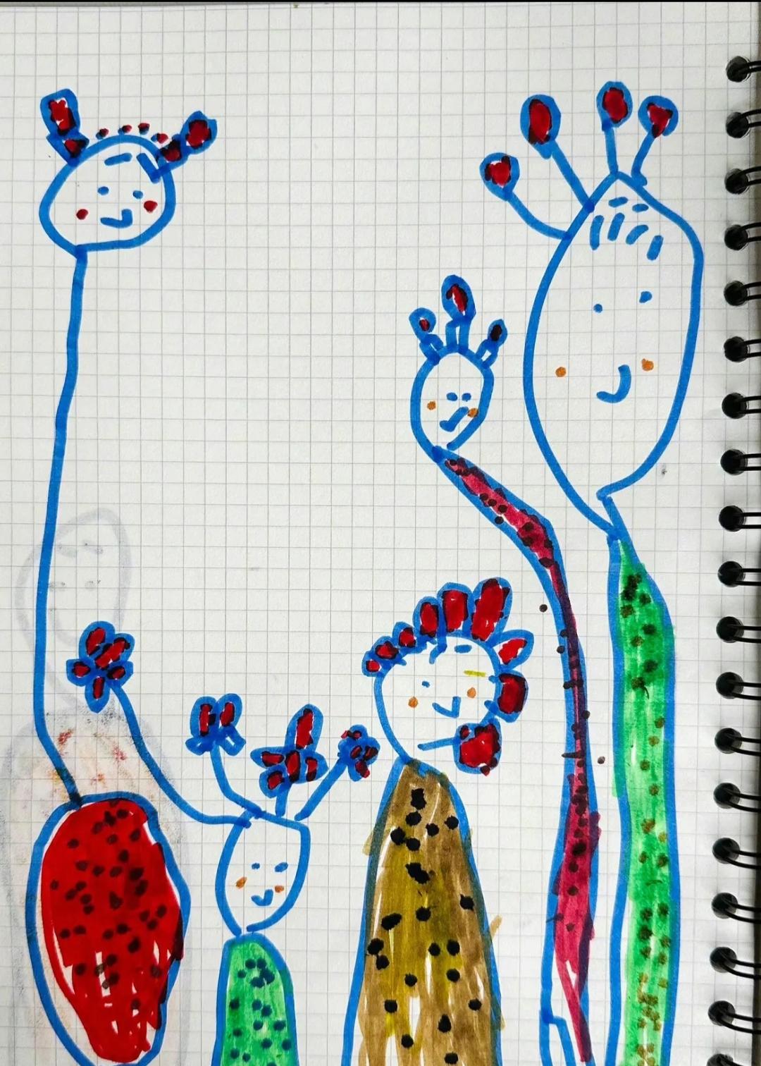 女孩的画，被妈妈带进了现实，织成了毛衣，穿在了身上，在小女孩的心中，她现在就是全