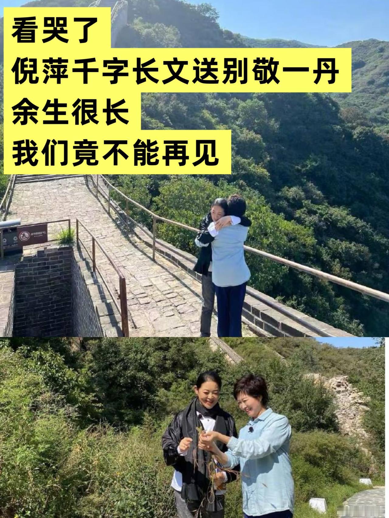 倪萍老师，因为工作不能参加敬一丹老师的告别仪式，于是写了一篇3700多字的小作文