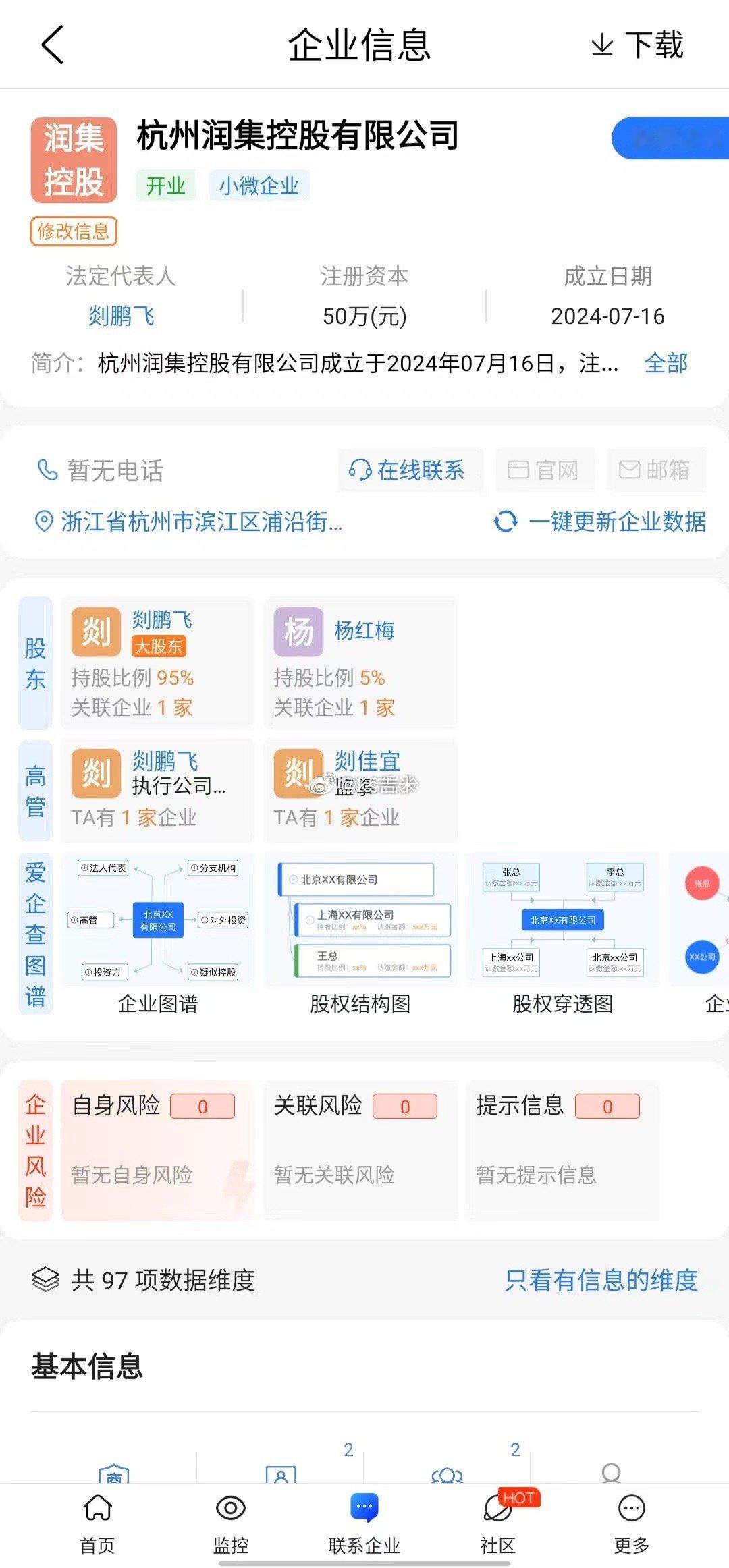 网友投稿：716林木注册公司，伊伊的妈妈有入股。粉丝投稿说是逃税用的？ #宝宝的