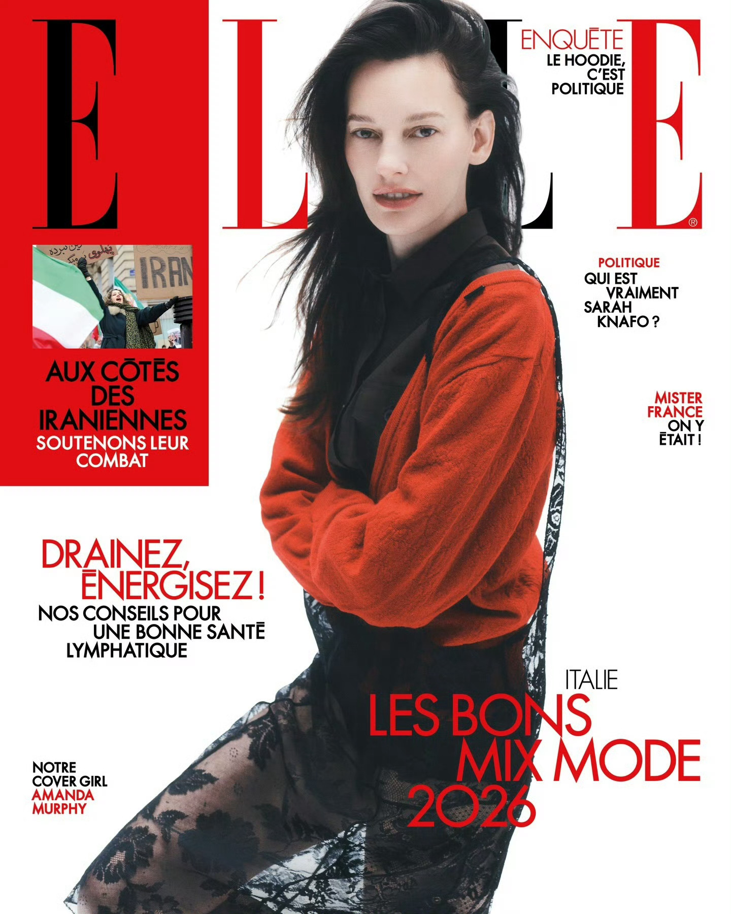 ELLE France 29th January 2026超模Amanda Mu