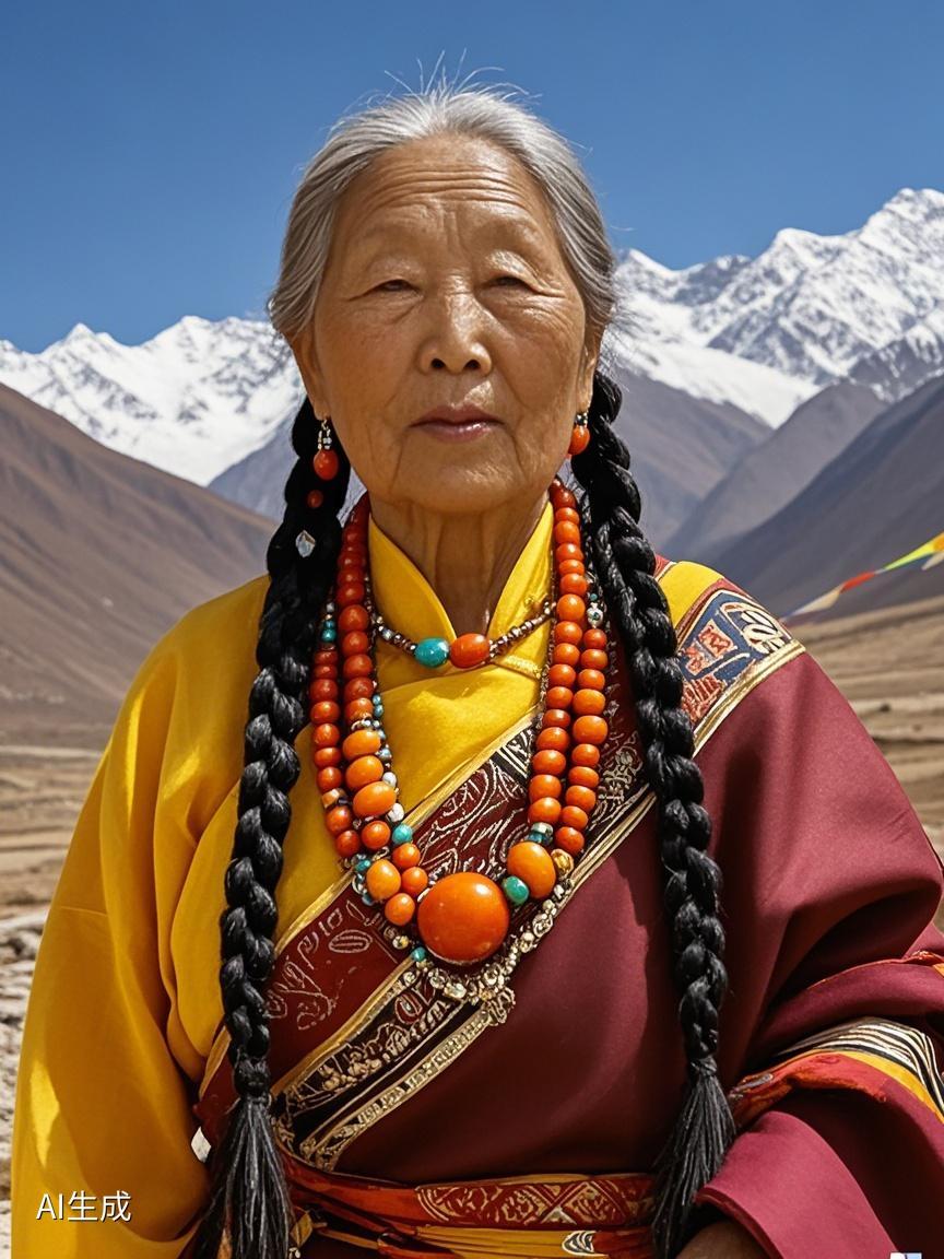 AI写真辑编辫里编进了风马，藏袍上绣满了祈祷。这场特别的藏族之旅，却让心灵真实地