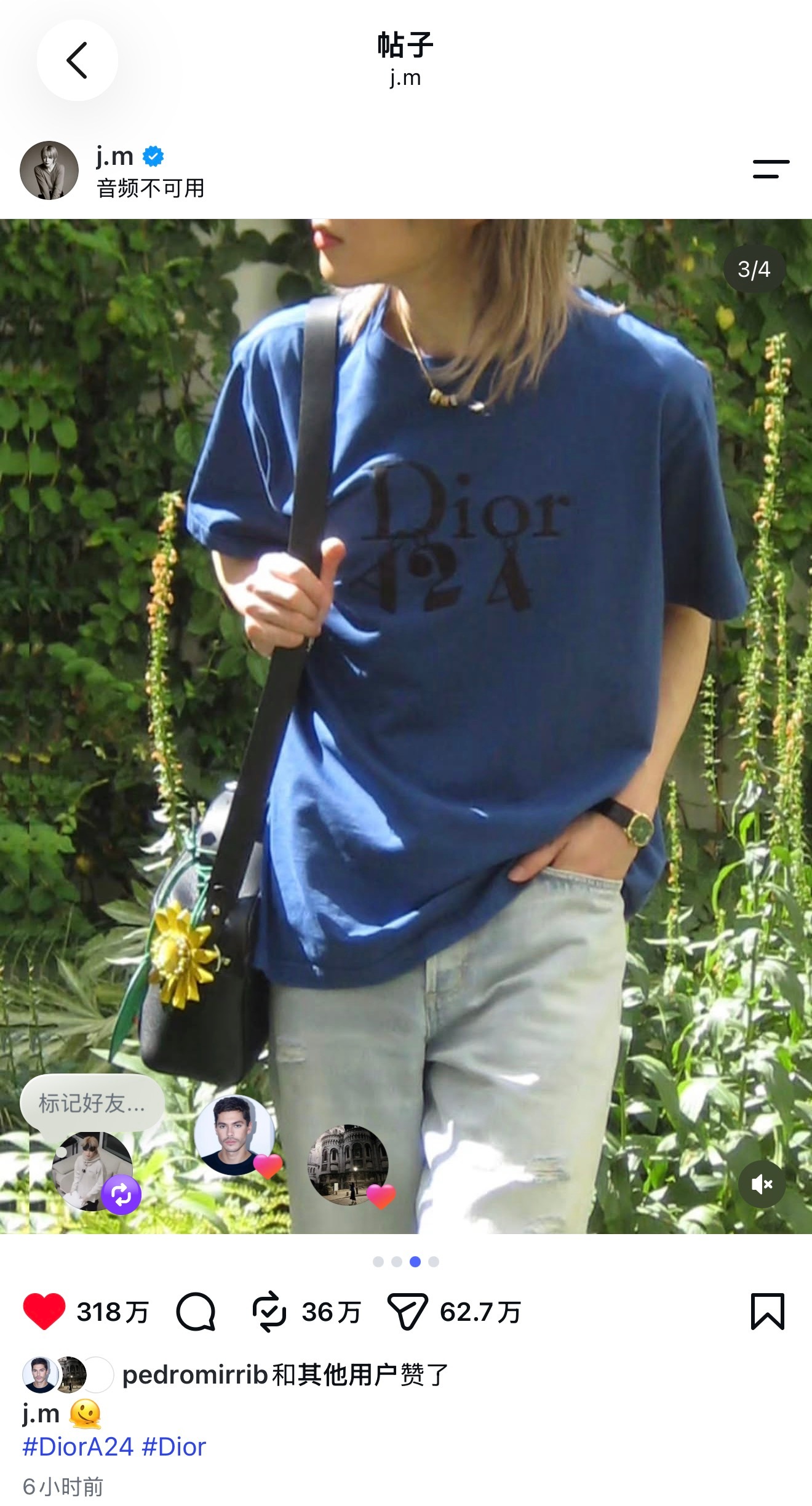朴智旻  应该就是这个时候拍的朴智旻 6月29日巴黎时装周期间朴智旻上传过一组法
