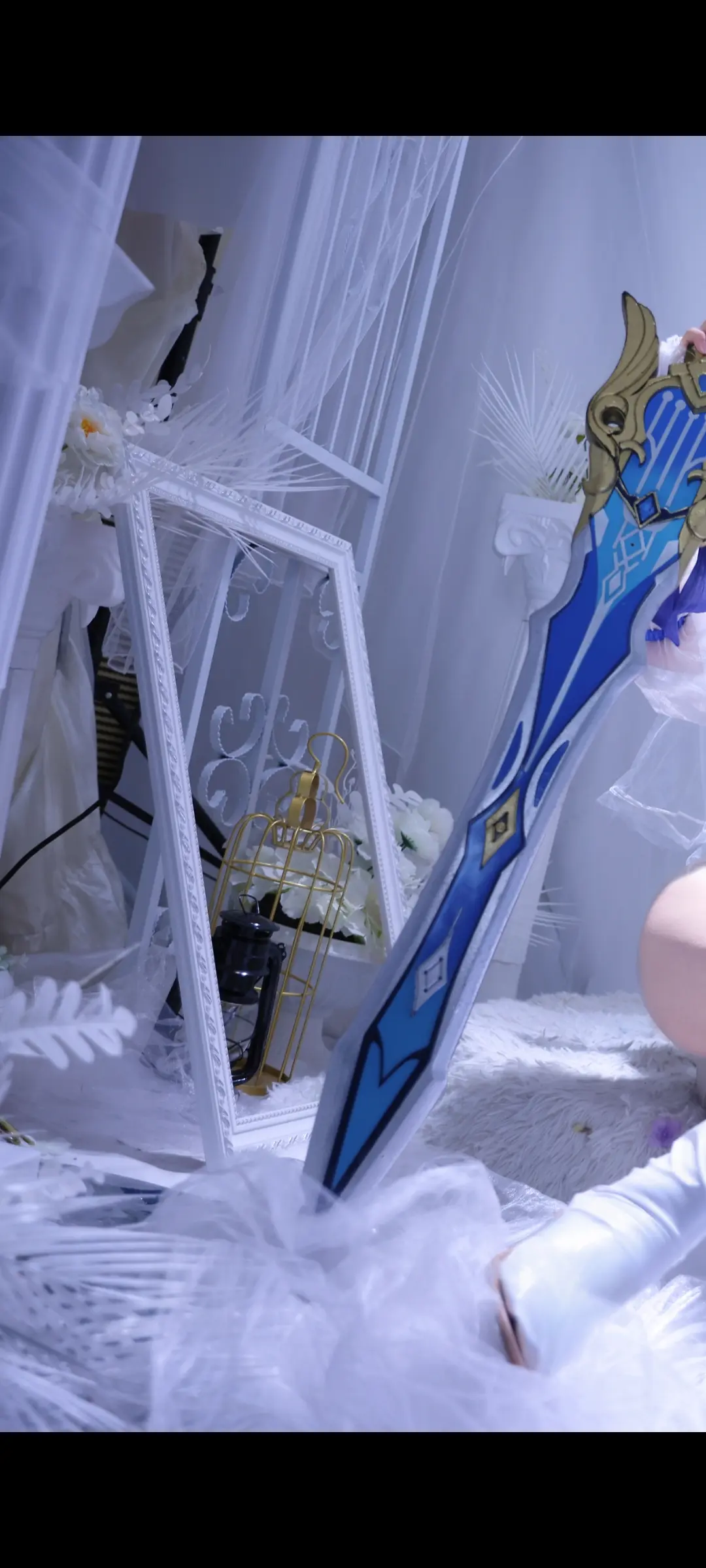左滑优菈花嫁。优菈花嫁 出镜璐璐鲨人女魔头 摄影:我