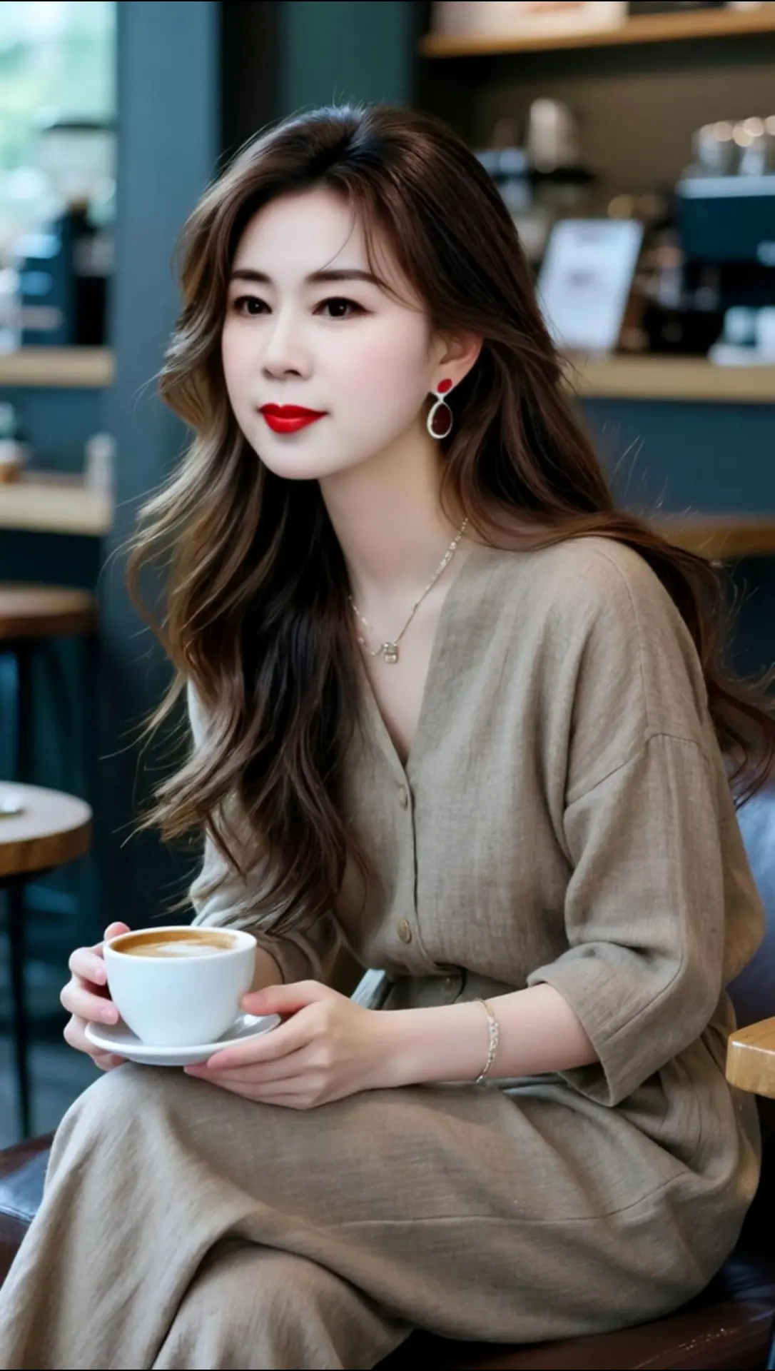 AI咖啡厅写真 ai创作