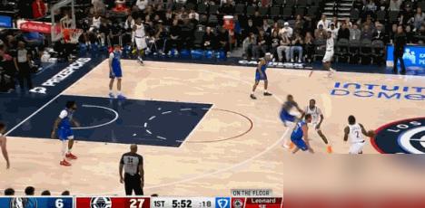 独行侠开局3分钟0分？你没看错，这不是意外，这是伦纳德把他们活活焊在了地板上。