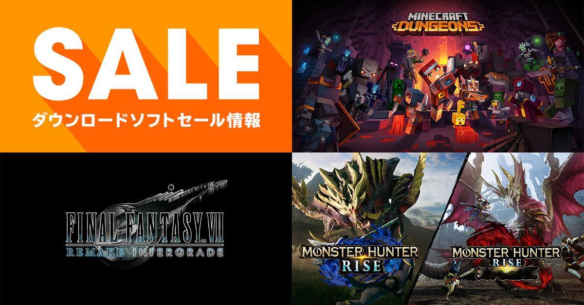 日服eShop促销页更新，部分推荐游戏：·《我的世界：地下城》30%off·《怪