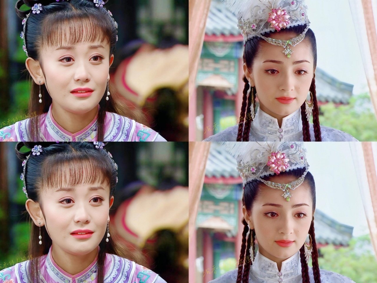 海陆麦迪娜同框 童年和现在重叠了谁懂啊！海陆麦迪娜同框濮院时装周，一袭白衣优雅动