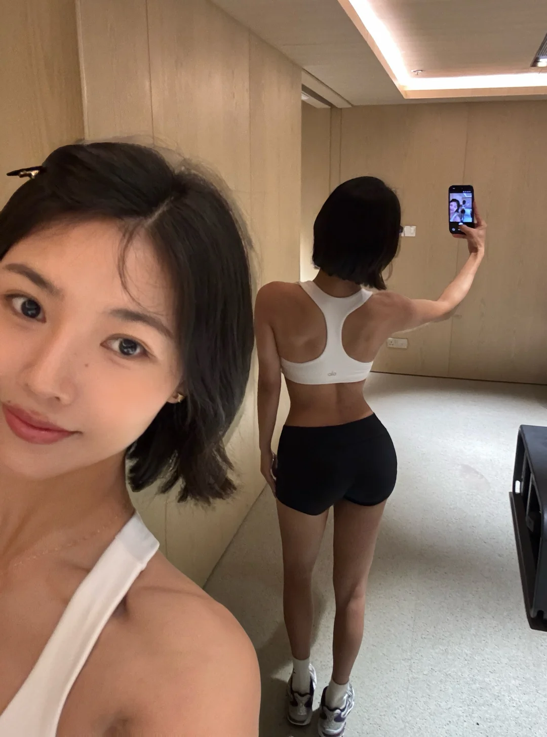 问：短发 健身 谁在做？
