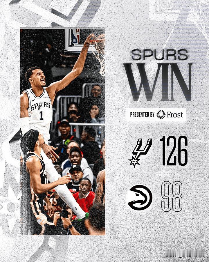 文班亚马这是要另辟蹊径，不要MVP要最佳第六人？

文班在今天马刺126-98大