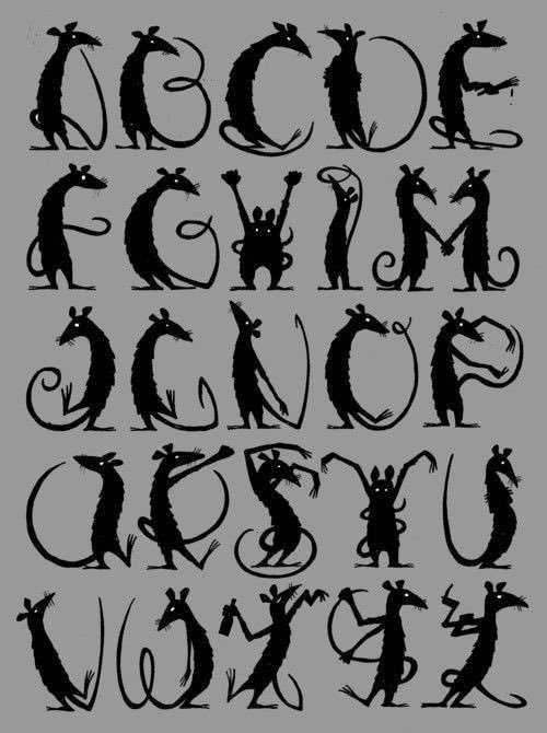 鼠鼠字母表by Frits Jonker 