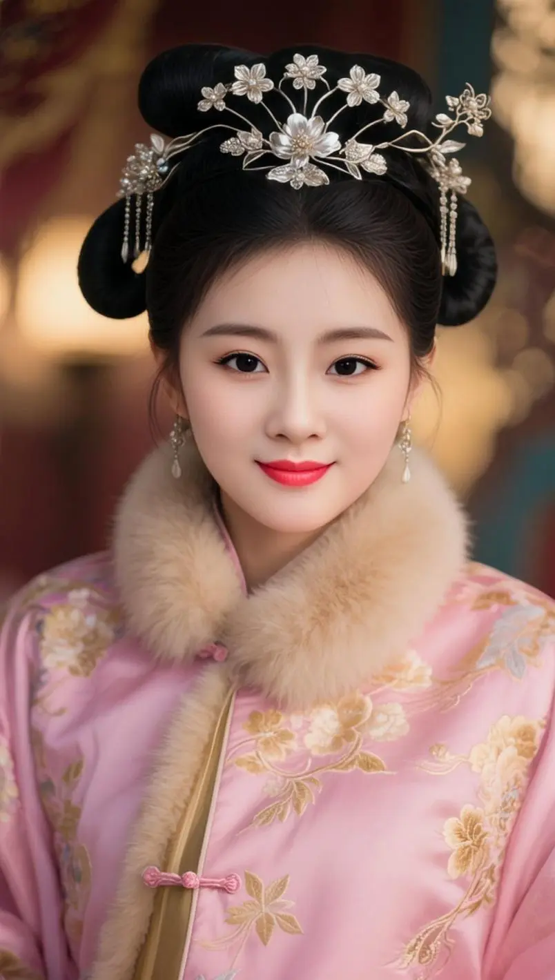 AI粉裳清宫照 ai创作