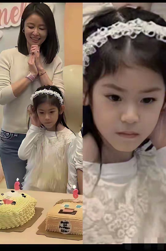 林心如霍建华的女儿，基因是顶配中的顶配 