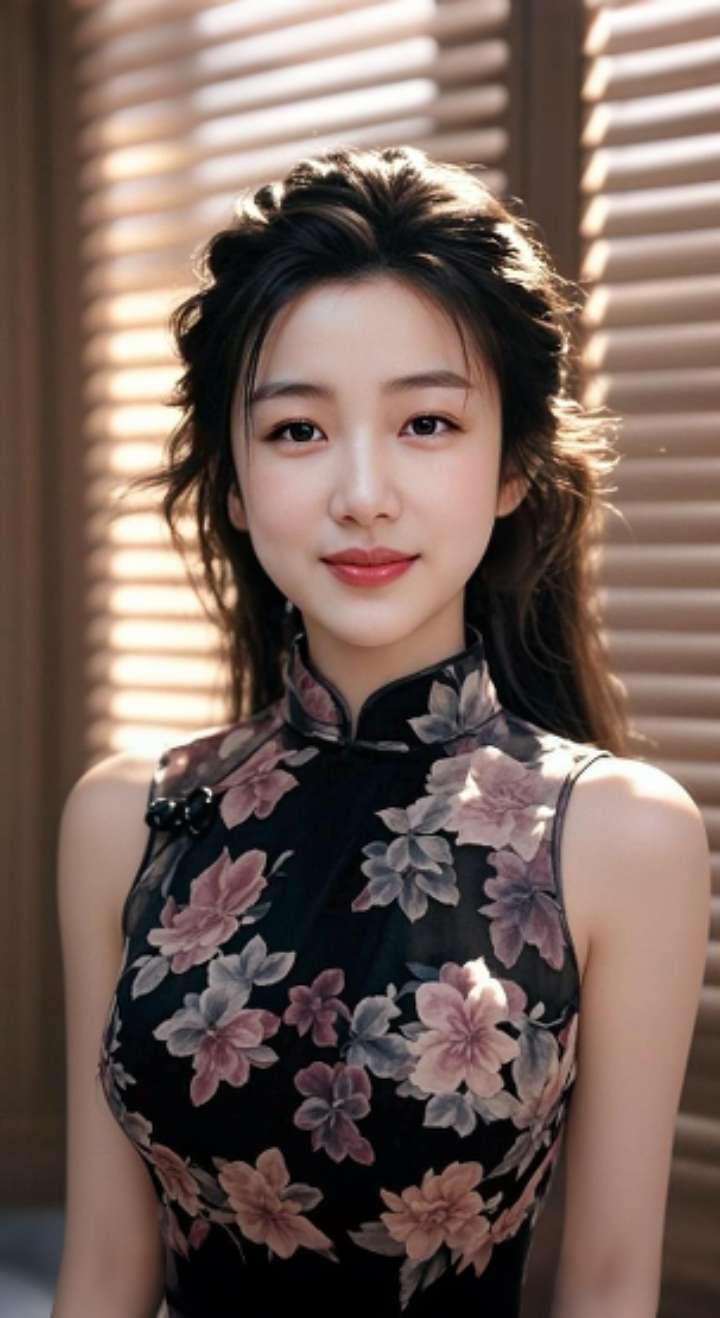 AI扩图 AI华服佳人